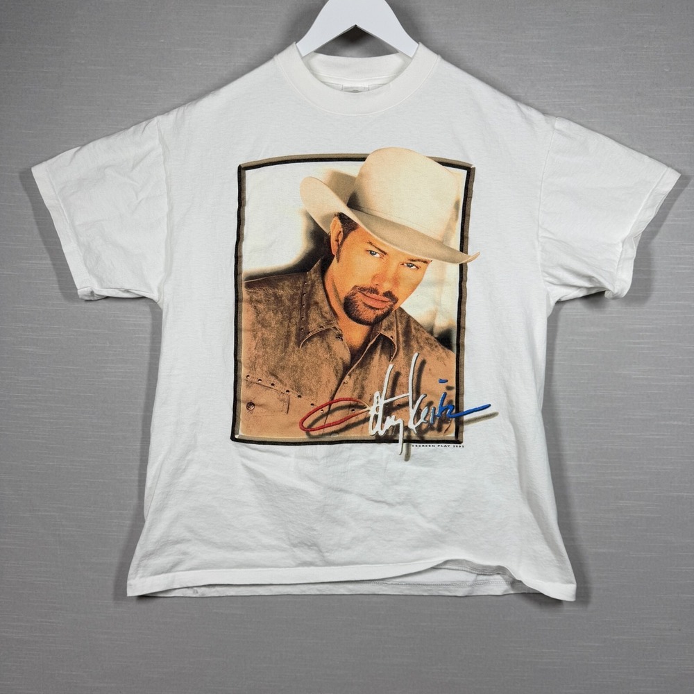 Vintage Toby Keith Shirt Adult L Angry American Country Music Screen Play 2002